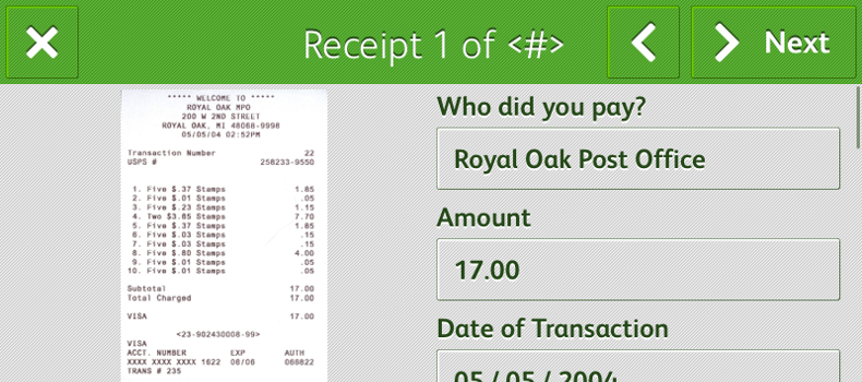 how to enter expense receipts in quickbooks